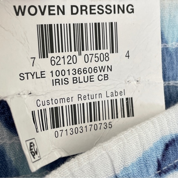 JM Collection Blue Zebra Wide Leg Pants - Picture 3 of 7
